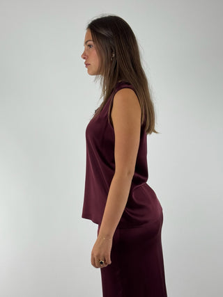 Top spalla larga con pizzo - RWG-P014