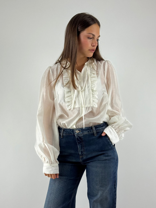 Camicia con rouches - TF0256
