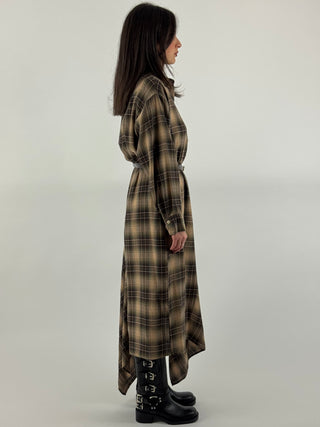 Abito in check asimmetrico - D2690B48