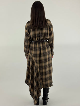 Abito in check asimmetrico - D2690B48